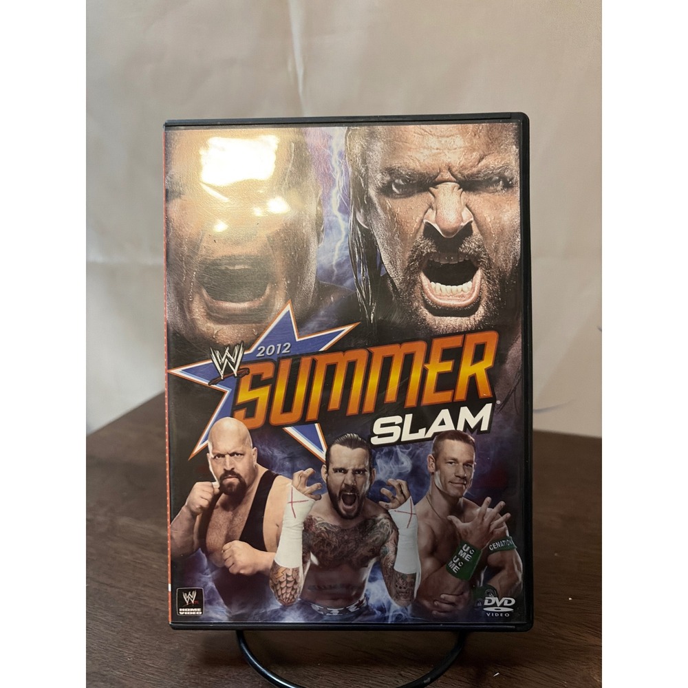 WWE SummerSlam 2012 DVD Wrestling Brock Lesnar vs Triple H Excellent Condition